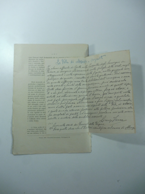 Le 'Vele' di Assisi. Estr. dall'Arte e storia. Fasc. 8. 1914